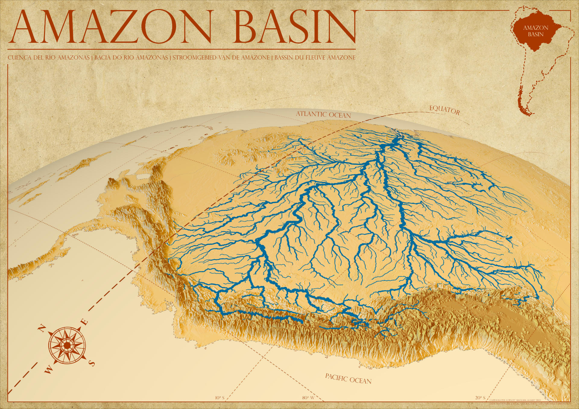 Amazon Basin Map